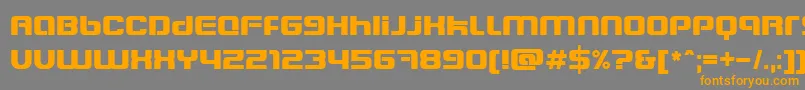 BlasterEternal Font – Orange Fonts on Gray Background