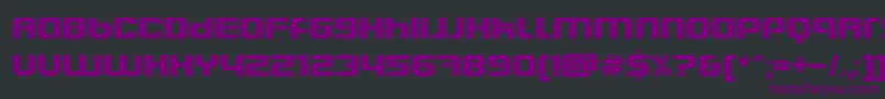 BlasterEternal Font – Purple Fonts on Black Background