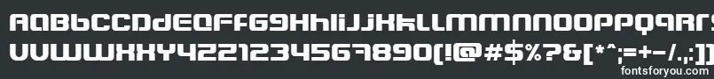 BlasterEternal-fontti – valkoiset fontit mustalla taustalla