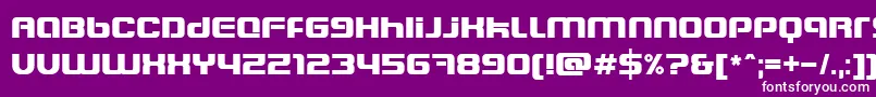 フォントBlasterEternal – 紫の背景に白い文字