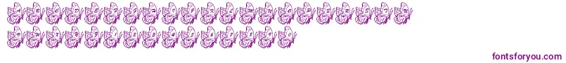 LmsBeautifulButterfly Font – Purple Fonts on White Background