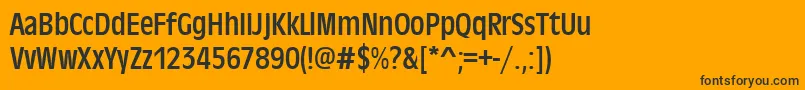 Шрифт Antiqueolitcon – чёрные шрифты на оранжевом фоне