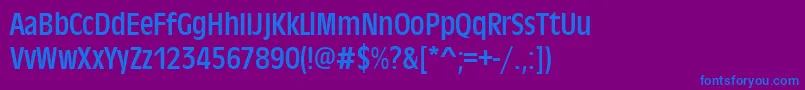 Шрифт Antiqueolitcon – синие шрифты на фиолетовом фоне