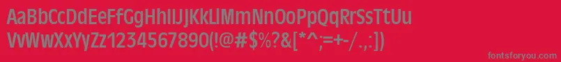 Antiqueolitcon Font – Gray Fonts on Red Background