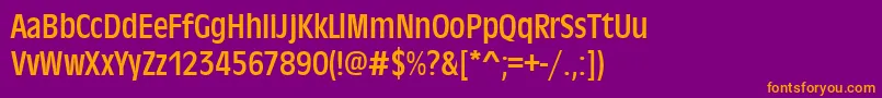 Antiqueolitcon Font – Orange Fonts on Purple Background