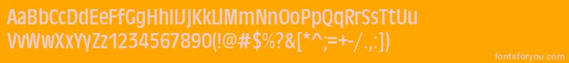 Antiqueolitcon Font – Pink Fonts on Orange Background