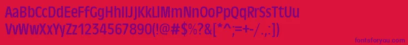 Шрифт Antiqueolitcon – фиолетовые шрифты на красном фоне