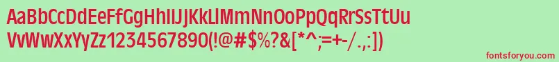 Antiqueolitcon Font – Red Fonts on Green Background