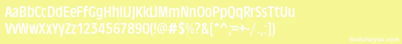 Antiqueolitcon Font – White Fonts on Yellow Background