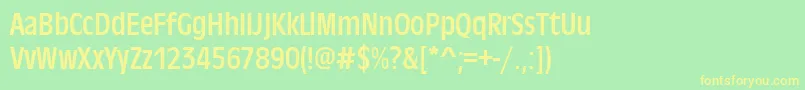 Antiqueolitcon Font – Yellow Fonts on Green Background