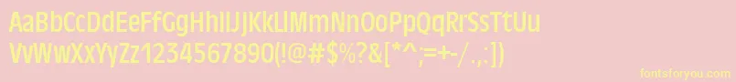 Antiqueolitcon Font – Yellow Fonts on Pink Background