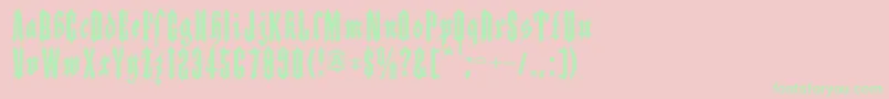 Applesauce Font – Green Fonts on Pink Background