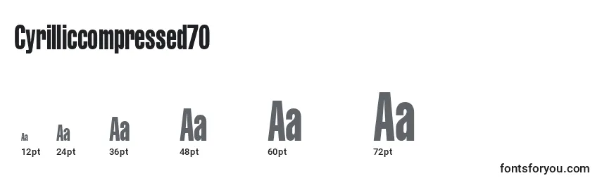 Cyrilliccompressed70 Font Sizes