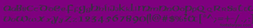 American.Kz Font – Black Fonts on Purple Background