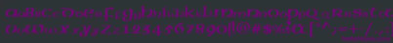 American.Kz Font – Purple Fonts on Black Background