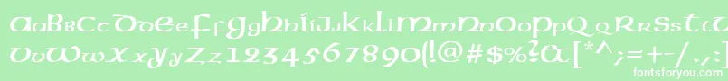 American.Kz Font – White Fonts on Green Background