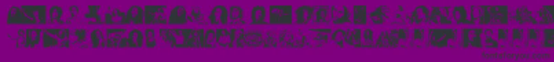 BobMarley Font – Black Fonts on Purple Background