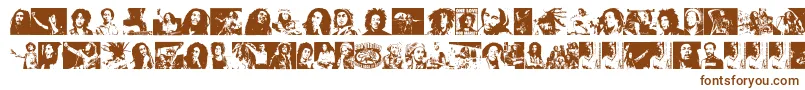 BobMarley Font – Brown Fonts on White Background