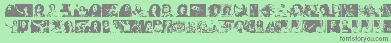 BobMarley Font – Gray Fonts on Green Background