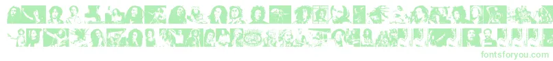 BobMarley Font – Green Fonts on White Background