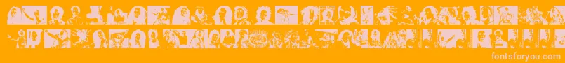 BobMarley Font – Pink Fonts on Orange Background