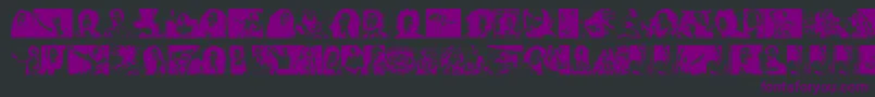 BobMarley Font – Purple Fonts on Black Background