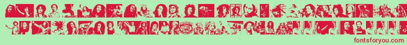 BobMarley Font – Red Fonts on Green Background