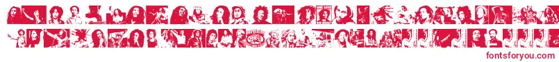 BobMarley Font – Red Fonts on White Background