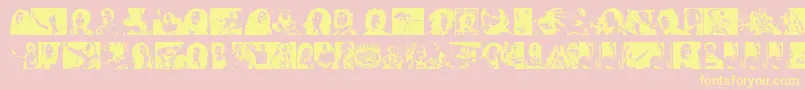 BobMarley Font – Yellow Fonts on Pink Background