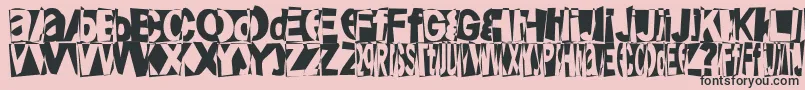 Friendlyfirepower Font – Black Fonts on Pink Background