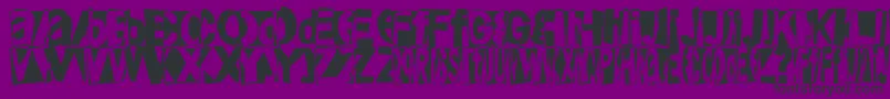 Friendlyfirepower Font – Black Fonts on Purple Background