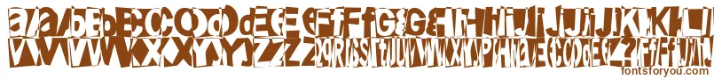 Friendlyfirepower Font – Brown Fonts on White Background