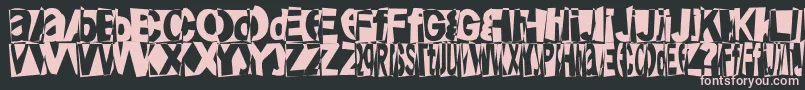 Friendlyfirepower Font – Pink Fonts on Black Background
