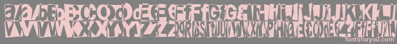 Friendlyfirepower Font – Pink Fonts on Gray Background