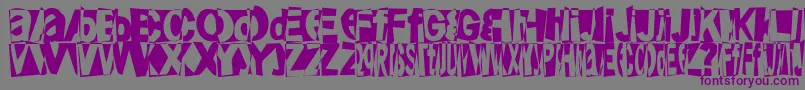 Friendlyfirepower Font – Purple Fonts on Gray Background