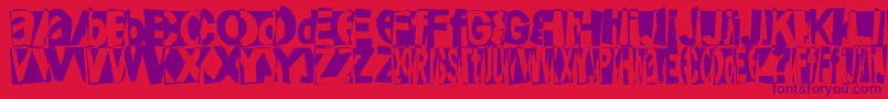 fuente Friendlyfirepower – Fuentes Moradas Sobre Fondo Rojo