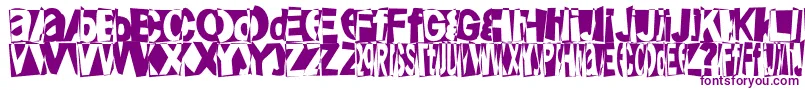 Friendlyfirepower Font – Purple Fonts on White Background