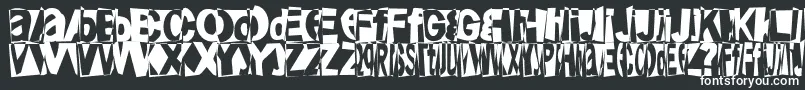 Friendlyfirepower Font – White Fonts on Black Background