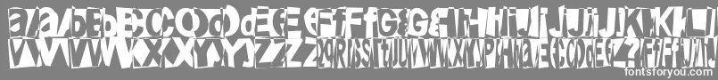 Friendlyfirepower Font – White Fonts on Gray Background