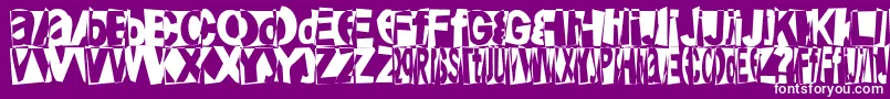 Friendlyfirepower Font – White Fonts on Purple Background