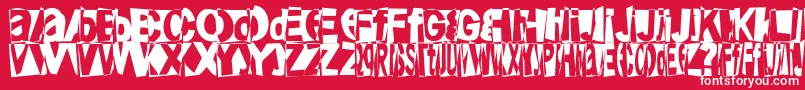 Friendlyfirepower Font – White Fonts on Red Background