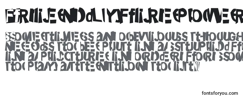 Review of the Friendlyfirepower Font