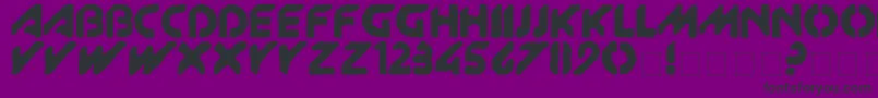 Xitram Font – Black Fonts on Purple Background