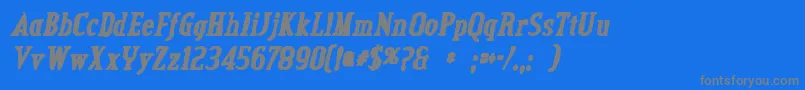 En savoir plus sur la police CreditvalleyinkItalic Police CreditvalleyinkItalic – polices grises sur fond bleu