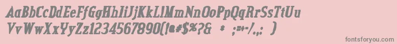 Saiba mais sobre a fonte CreditvalleyinkItalic Fonte CreditvalleyinkItalic – fontes cinzas em um fundo rosa