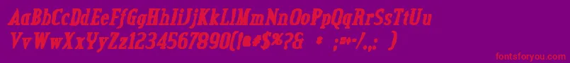 Weitere Informationen zur CreditvalleyinkItalic-Schriftart CreditvalleyinkItalic-Schriftart – Rote Schriften auf violettem Hintergrund