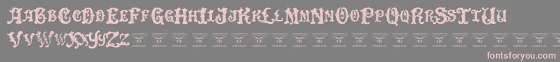 DinglehuckleberryRegular Font – Pink Fonts on Gray Background