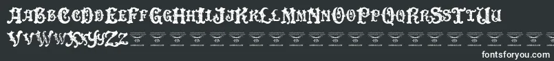 DinglehuckleberryRegular Font – White Fonts on Black Background