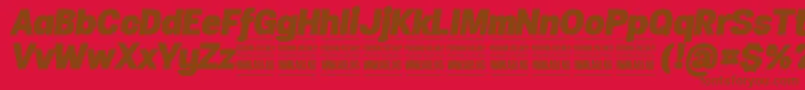 More about SpecifypersonalNormblackitalic Font SpecifypersonalNormblackitalic Font – Brown Fonts on Red Background