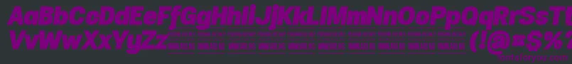 SpecifypersonalNormblackitalic Font – Purple Fonts on Black Background